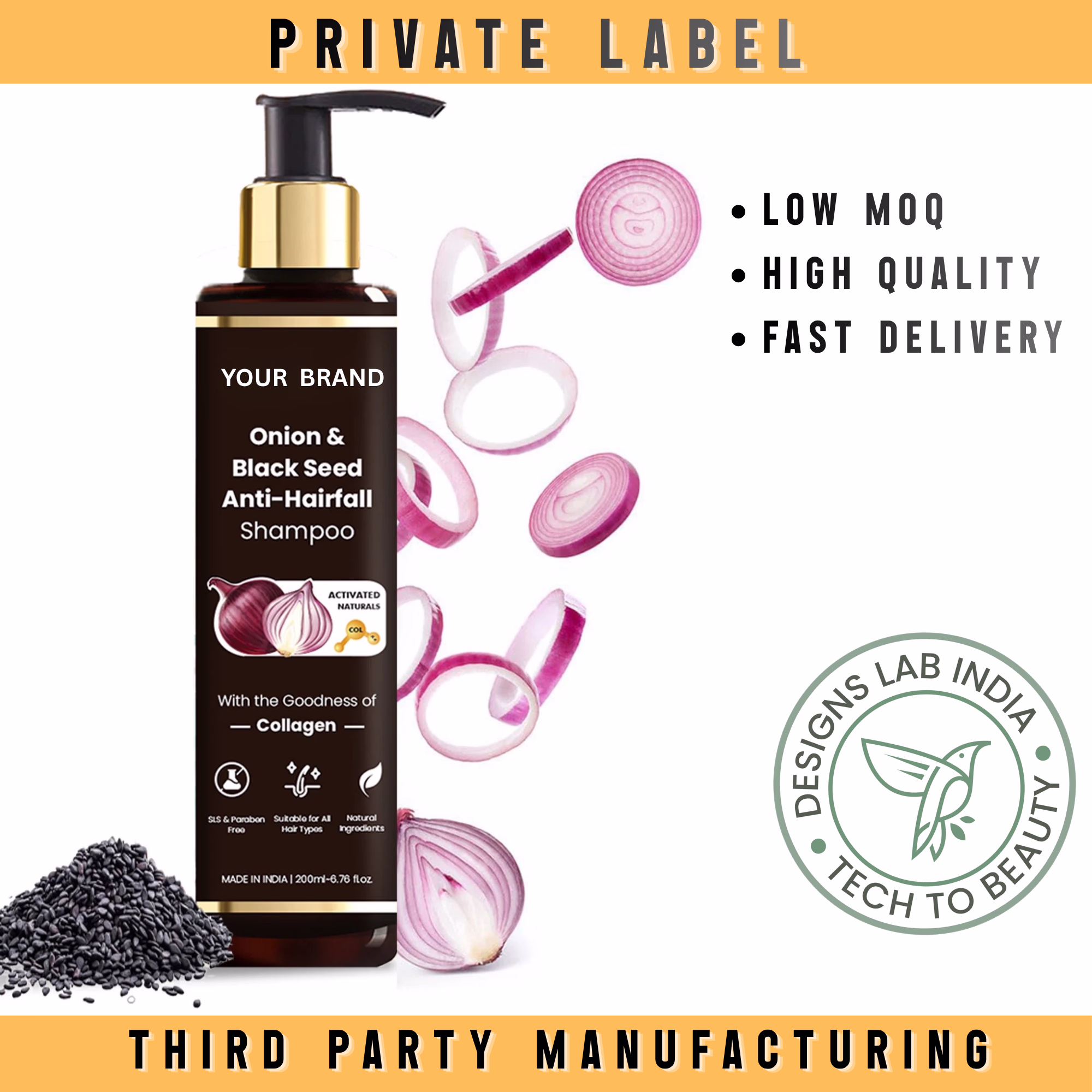 Onion + Black Seed Shampoo